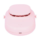 Neck Hanging Fan Mini Small Portable Silent Handheld Electric Fan for Home Office OutdoorPink - Front View