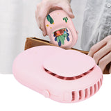 Neck Hanging Fan Mini Small Portable Silent Handheld Electric Fan for Home Office OutdoorPink