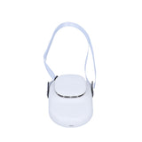 Neck Hanging Fan Mini Small Portable Silent Handheld Electric Fan for Home Office OutdoorWhite - 45-Degree Angle