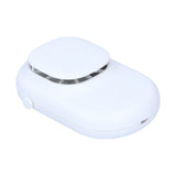 Neck Hanging Fan Mini Small Portable Silent Handheld Electric Fan for Home Office OutdoorWhite - Rear View