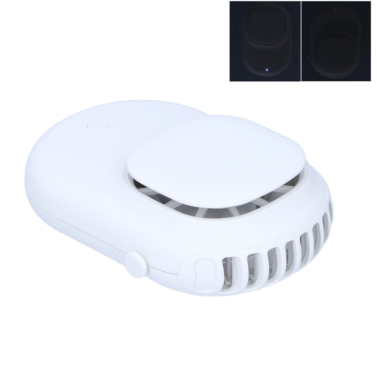 Neck Hanging Fan Mini Small Portable Silent Handheld Electric Fan for Home Office OutdoorWhite