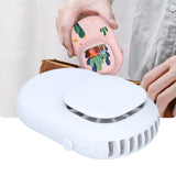 Neck Hanging Fan Mini Small Portable Silent Handheld Electric Fan for Home Office OutdoorWhite - Extra Image