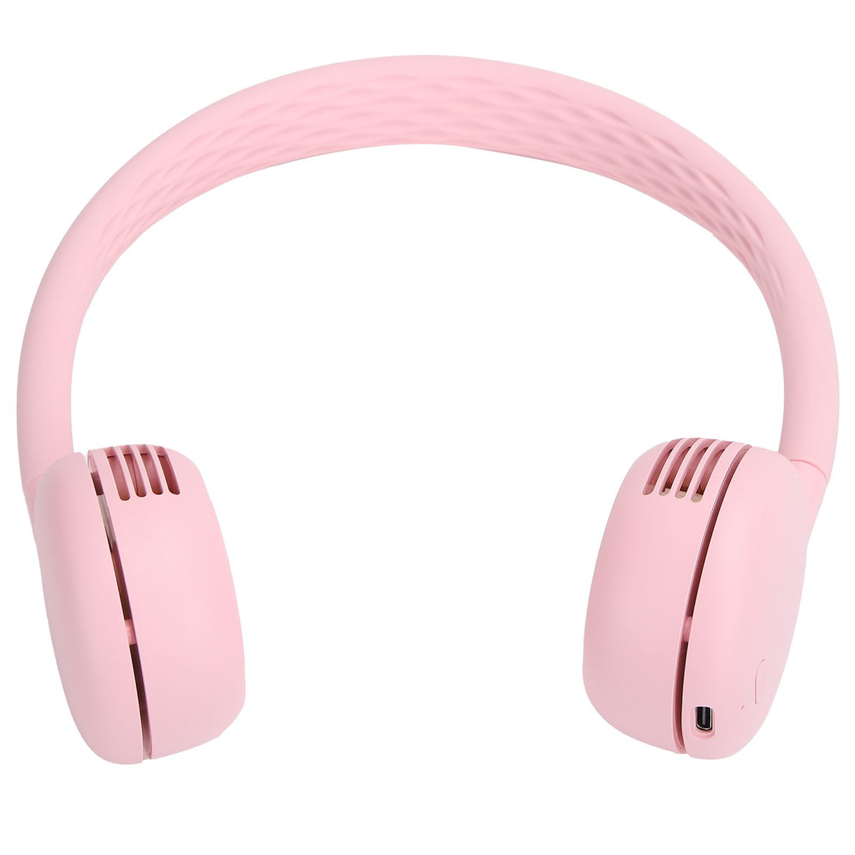 Fanless Hanging Neck Fan Adjustable USB Charging Silent Sports Fan for Home School OutdoorPink 2000mAh