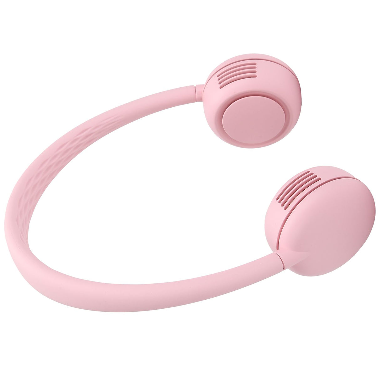 Fanless Hanging Neck Fan Adjustable USB Charging Silent Sports Fan for Home School OutdoorPink 2000mAh