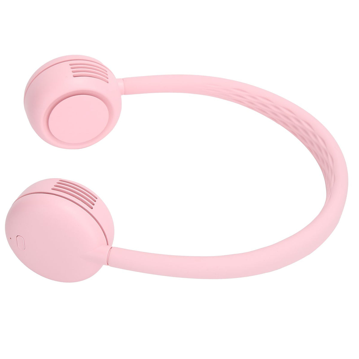 Fanless Hanging Neck Fan Adjustable USB Charging Silent Sports Fan for Home School OutdoorPink 2000mAh