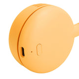 Fanless Hanging Neck Fan Adjustable USB Charging Silent Sports Fan for Home School OutdoorYellow 2000mAh