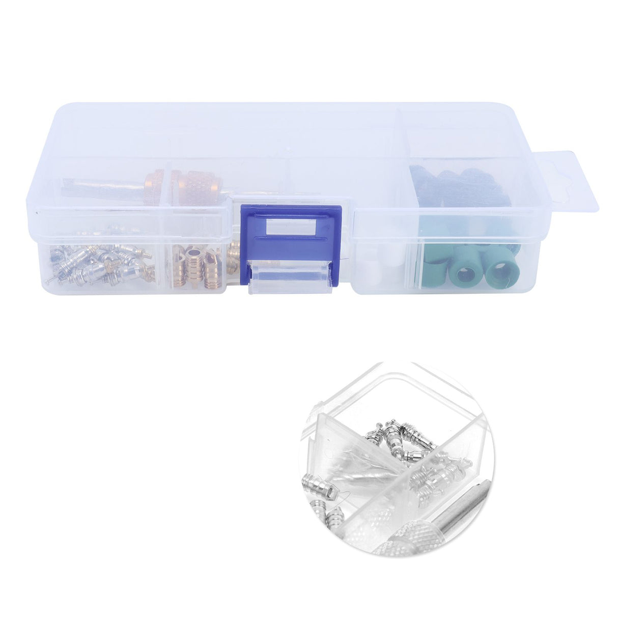 51PCS/Set Air Conditioning Valve Core Remover Tool sealing Gasket A/C Repair Tool for R410/R22