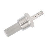 1/2 MPT Aeration Stone 0.5μm Stainless Steel Oxygenation Diffuser Home Brewing Supply - Side View