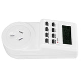 Timer Switch Plug Intelligent Programmable Outlet Timer Socket for Electrical Appliance(TST01AU Plug 240V) - Front View