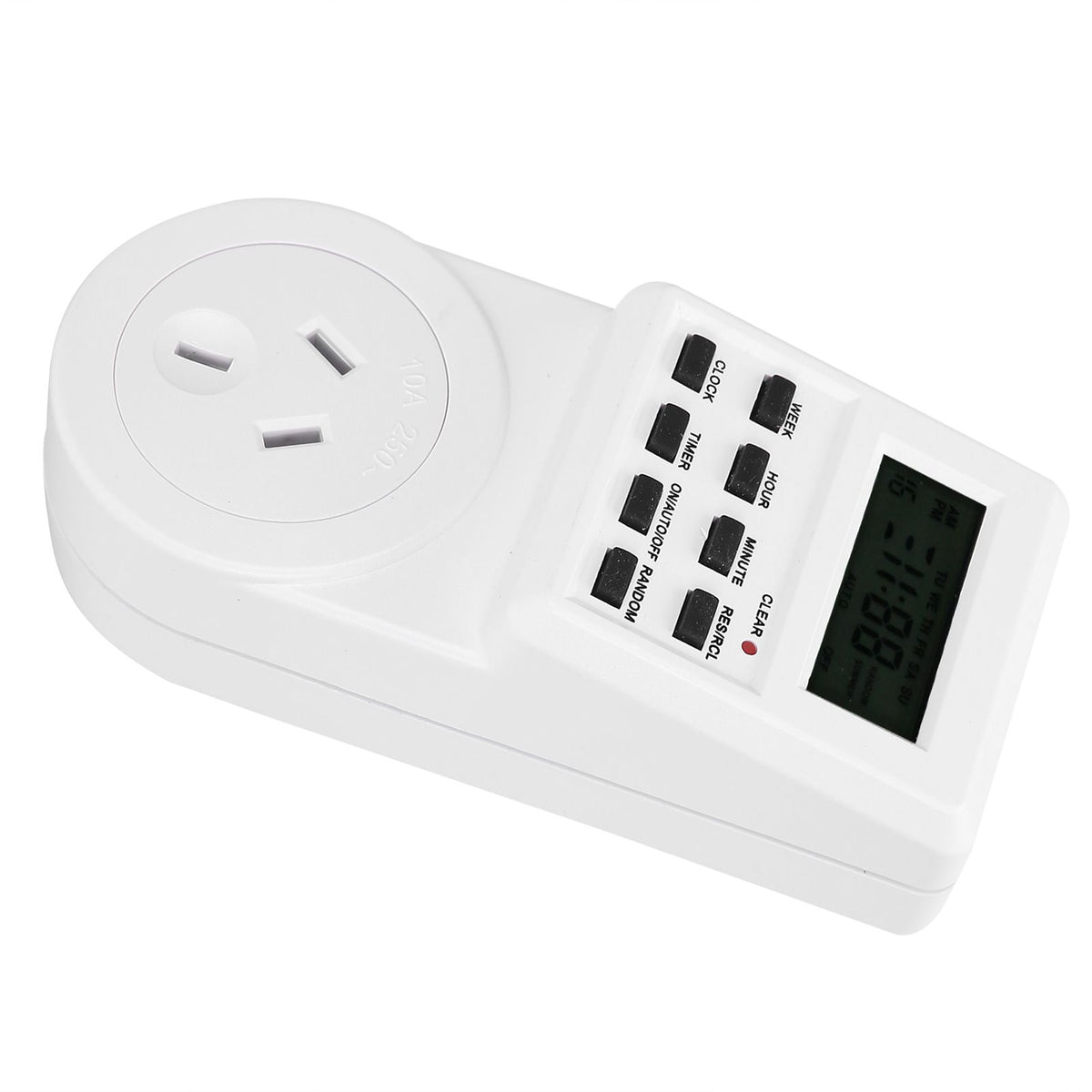 Timer Switch Plug Intelligent Programmable Outlet Timer Socket for Electrical Appliance(TST01AU Plug 240V)