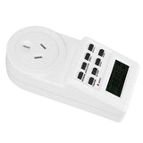 Timer Switch Plug Intelligent Programmable Outlet Timer Socket for Electrical Appliance(TST01AU Plug 240V) - Side View