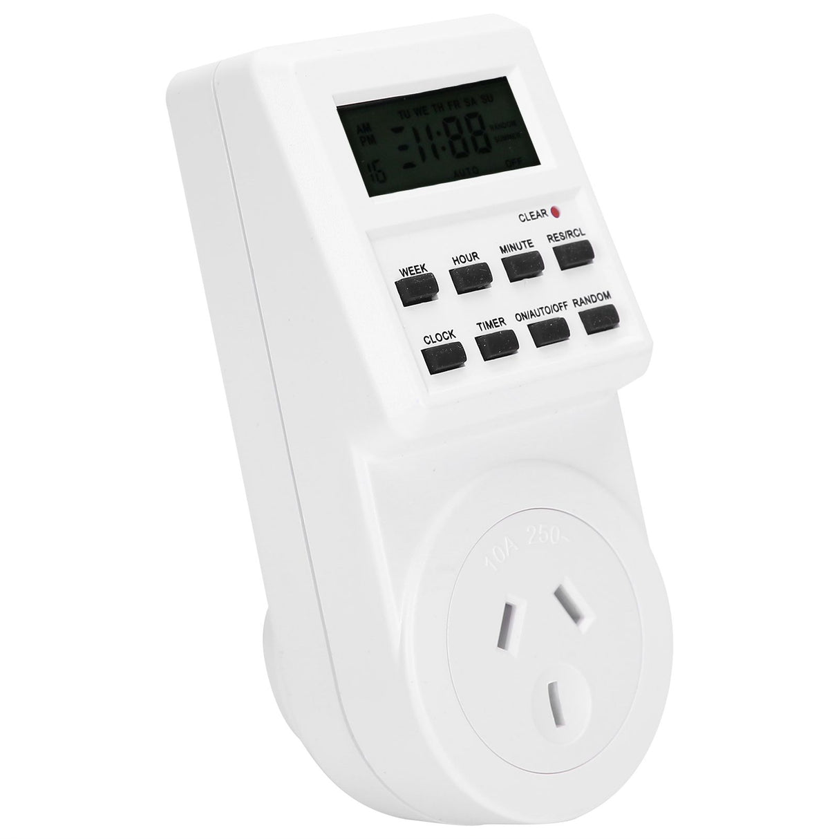 Timer Switch Plug Intelligent Programmable Outlet Timer Socket for Electrical Appliance(TST01AU Plug 240V)