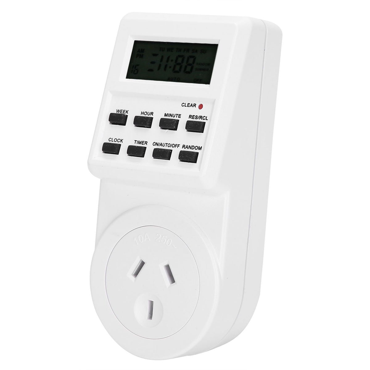 Timer Switch Plug Intelligent Programmable Outlet Timer Socket for Electrical Appliance(TST01AU Plug 240V)