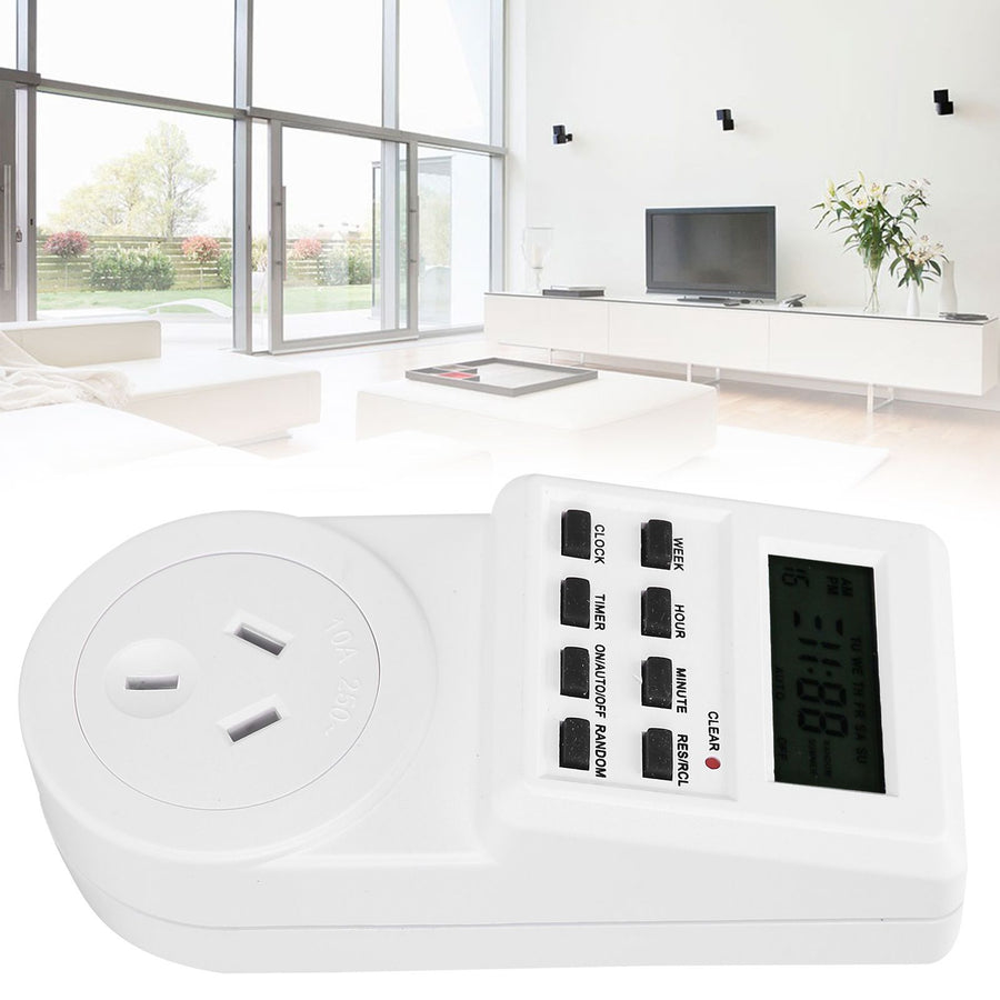 Timer Switch Plug Intelligent Programmable Outlet Timer Socket for Electrical Appliance(TST01AU Plug 240V)