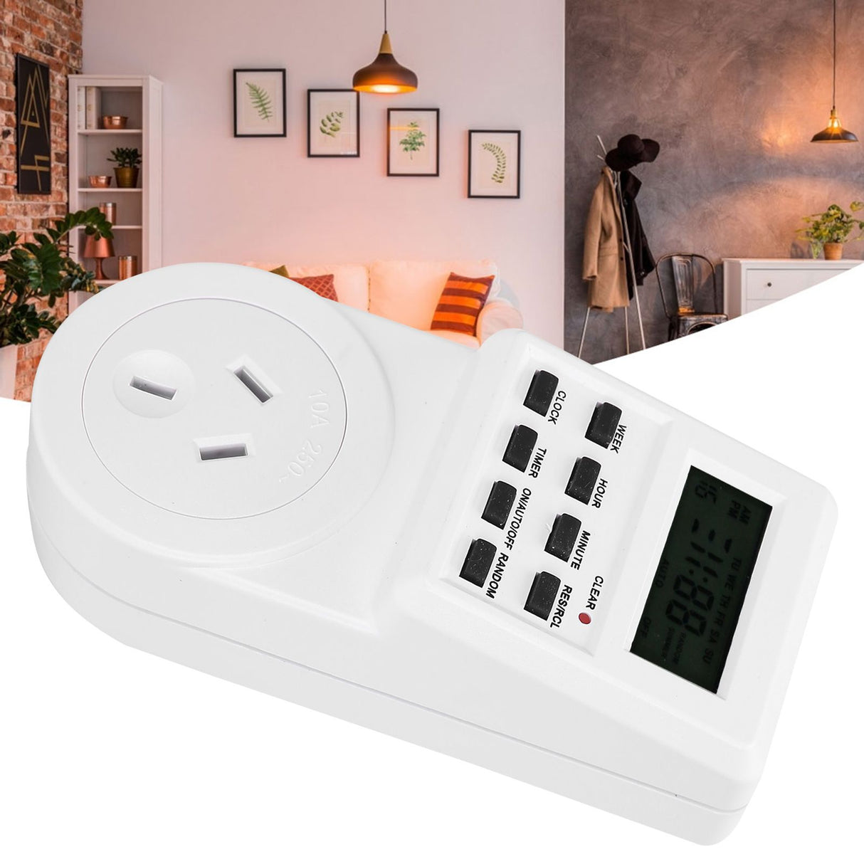 Timer Switch Plug Intelligent Programmable Outlet Timer Socket for Electrical Appliance(TST01AU Plug 240V)