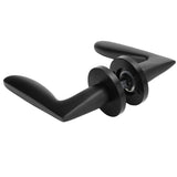 Entry Door Handle Lock Locking Lever Handle Set Reversible for Right Left Sided DoorsH Style