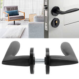 Entry Door Handle Lock Locking Lever Handle Set Reversible for Right Left Sided DoorsH Style