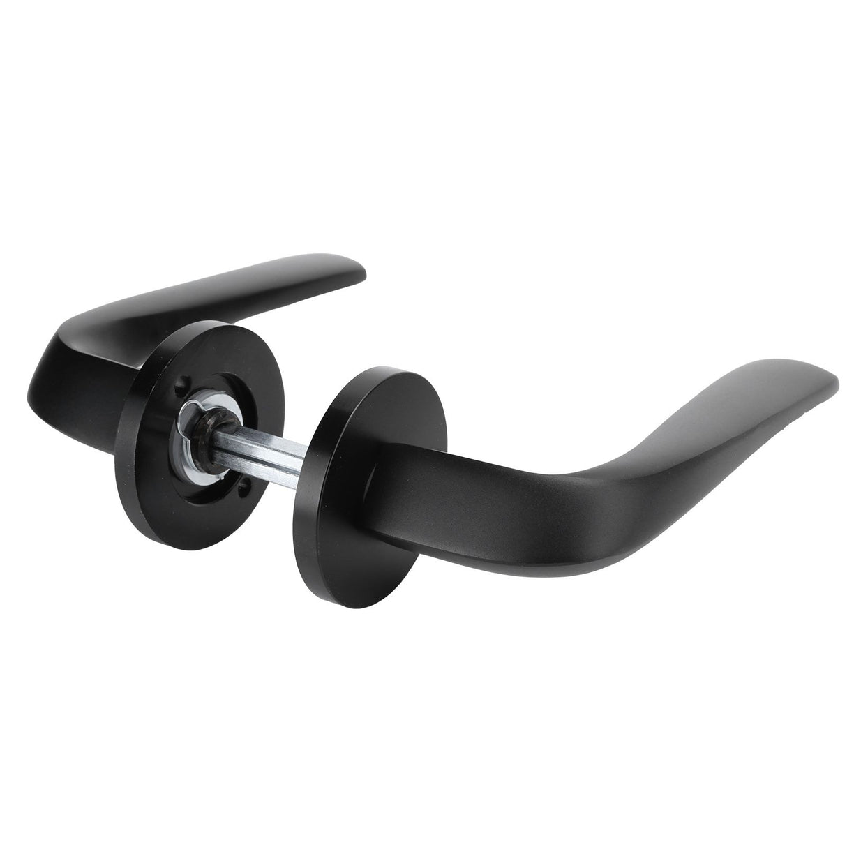 Entry Door Handle Lock Locking Lever Handle Set Reversible for Right Left Sided DoorsI Style