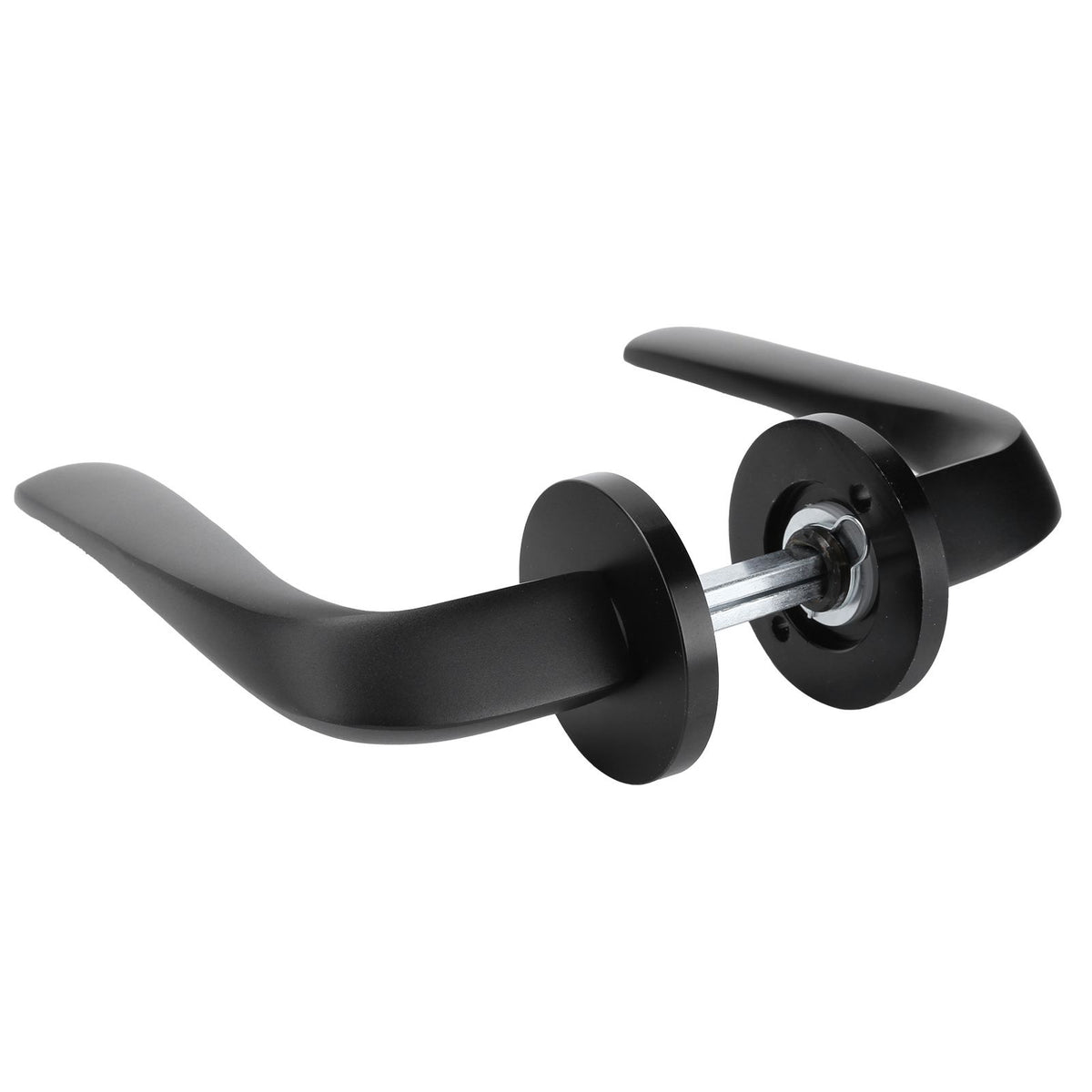 Entry Door Handle Lock Locking Lever Handle Set Reversible for Right Left Sided DoorsI Style