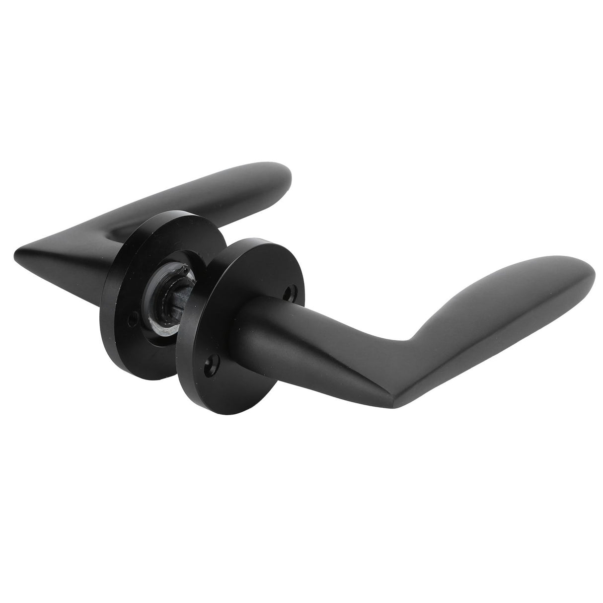Entry Door Handle Lock Locking Lever Handle Set Reversible for Right Left Sided DoorsK Style