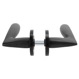 Entry Door Handle Lock Locking Lever Handle Set Reversible for Right Left Sided DoorsK Style - Rear View