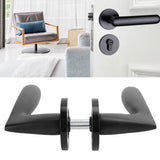 Entry Door Handle Lock Locking Lever Handle Set Reversible for Right Left Sided DoorsK Style - Extra Image