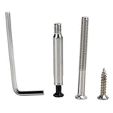 Entry Door Handle Lock Locking Lever Handle Set Reversible for Right Left Sided DoorsK Style