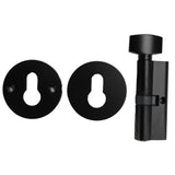 Entry Door Handle Lock Locking Lever Handle Set Reversible for Right Left Sided DoorsK Style