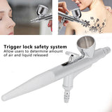 Airbrush Set Ceramic Art Tool DIY Spray Paint Model Inkjet Straight Single Action G-136Hole Diameter 0.3mm