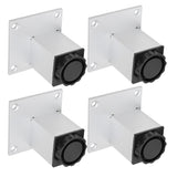 4Pcs Sofa Leg Aluminium Alloy Square Adjustable Cabinet Foot Furniture Hardware Fittings60mm