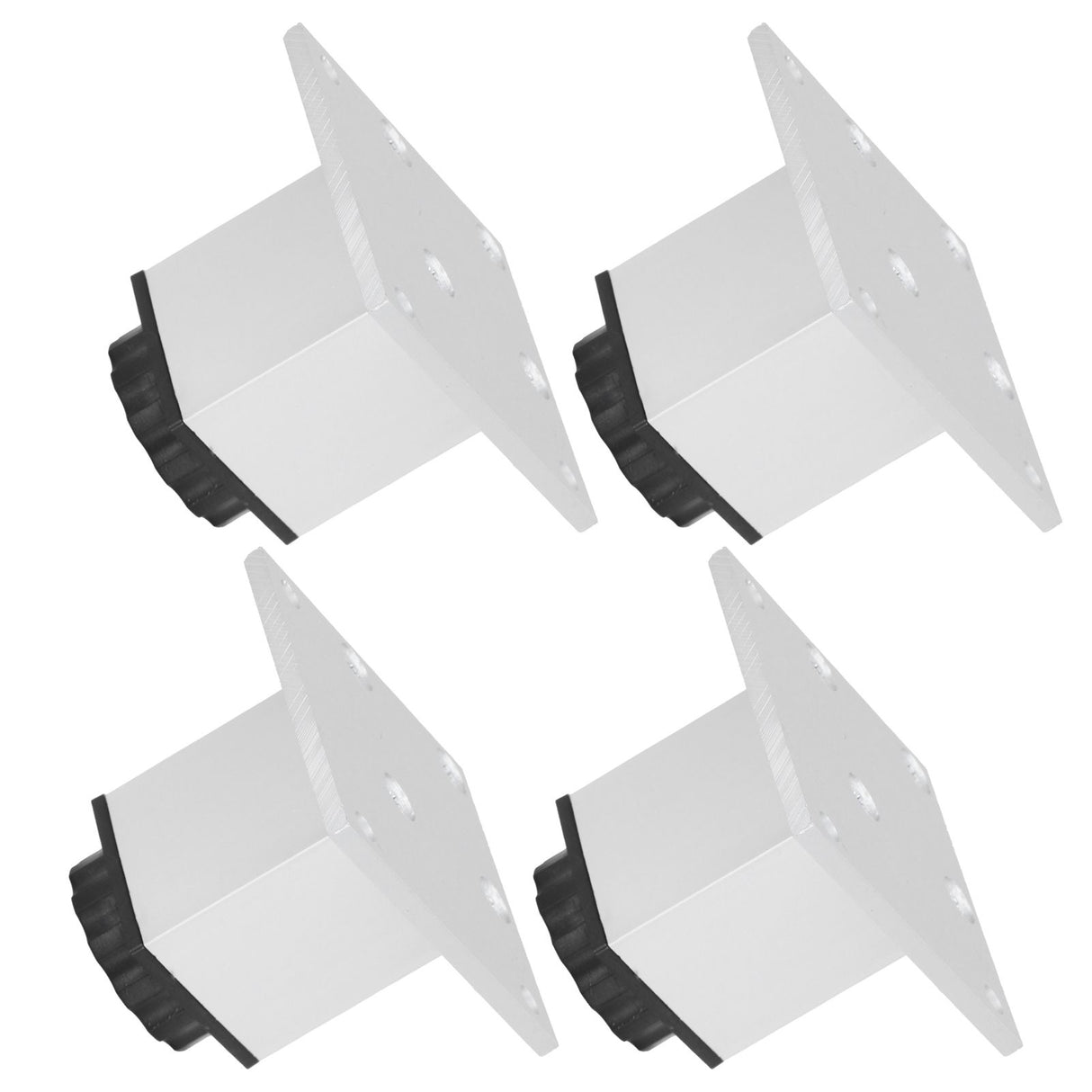 4Pcs Sofa Leg Aluminium Alloy Square Adjustable Cabinet Foot Furniture Hardware Fittings60mm