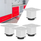 4Pcs Sofa Leg Aluminium Alloy Square Adjustable Cabinet Foot Furniture Hardware Fittings60mm - Extra Image