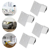 4Pcs Sofa Leg Aluminium Alloy Square Adjustable Cabinet Foot Furniture Hardware Fittings60mm