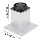 4Pcs Sofa Leg Aluminium Alloy Square Adjustable Cabinet Foot Furniture Hardware Fittings60mm - Extra Image