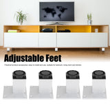 4Pcs Sofa Leg Aluminium Alloy Square Adjustable Cabinet Foot Furniture Hardware Fittings60mm