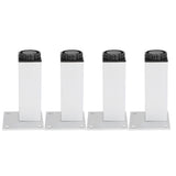 4Pcs Sofa Leg Aluminium Alloy Square Adjustable Cabinet Foot Furniture Hardware Fittings120mm
