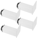 4Pcs Sofa Leg Aluminium Alloy Square Adjustable Cabinet Foot Furniture Hardware Fittings120mm - Top-Down View