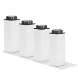 4Pcs Sofa Leg Aluminium Alloy Square Adjustable Cabinet Foot Furniture Hardware Fittings120mm - Close-Up Angle