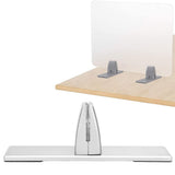Desk Screen Baffle Fixed Clamp Removable Table Clapboard Clip Bracket for Office