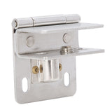 Glass Door Hinge PunchFree Stainless Steel Clip Cabinet Bracket Clamp Household Supplies