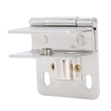 Glass Door Hinge PunchFree Stainless Steel Clip Cabinet Bracket Clamp Household Supplies