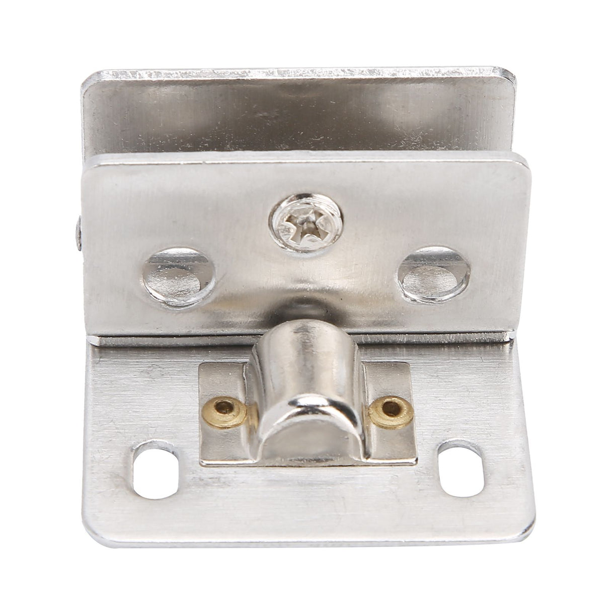 Glass Door Hinge PunchFree Stainless Steel Clip Cabinet Bracket Clamp Household Supplies