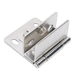 Glass Door Hinge PunchFree Stainless Steel Clip Cabinet Bracket Clamp Household Supplies