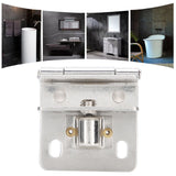 Glass Door Hinge PunchFree Stainless Steel Clip Cabinet Bracket Clamp Household Supplies - Extra Image