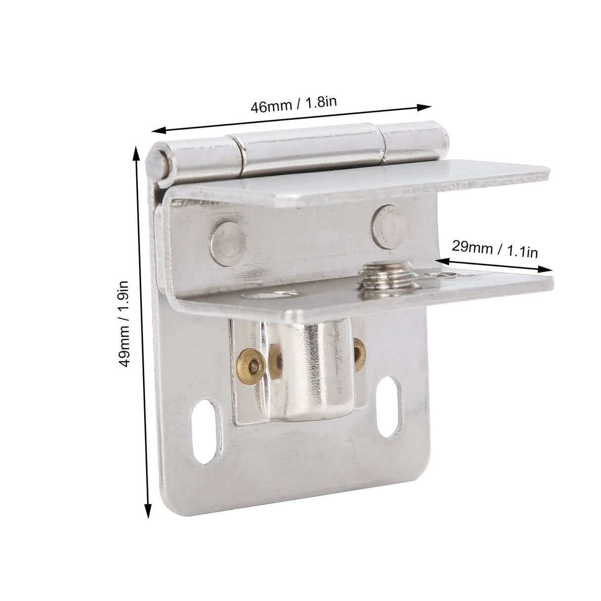 Glass Door Hinge PunchFree Stainless Steel Clip Cabinet Bracket Clamp Household Supplies