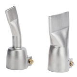 2Pcs Welding Gun Flat Nozzle 20mm Small 40mm Large Tip for Welder Tool Stainless Steel - Front View