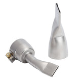 2Pcs Welding Gun Flat Nozzle 20mm Small 40mm Large Tip for Welder Tool Stainless Steel - Side View