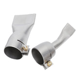 2Pcs Welding Gun Flat Nozzle 20mm Small 40mm Large Tip for Welder Tool Stainless Steel - Low Angle