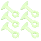 6PCS Door Stopper Anti‑Collision Silicone Wall Protection Home Bathroom Supplies Green