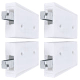 2Set Adjustable Cabinet Hanger with Mounting Plate Cupboard Furniture Hardware Parts - Low Angle